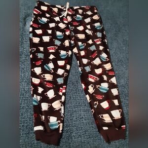 Elegant Teacup Print Pajama Pants